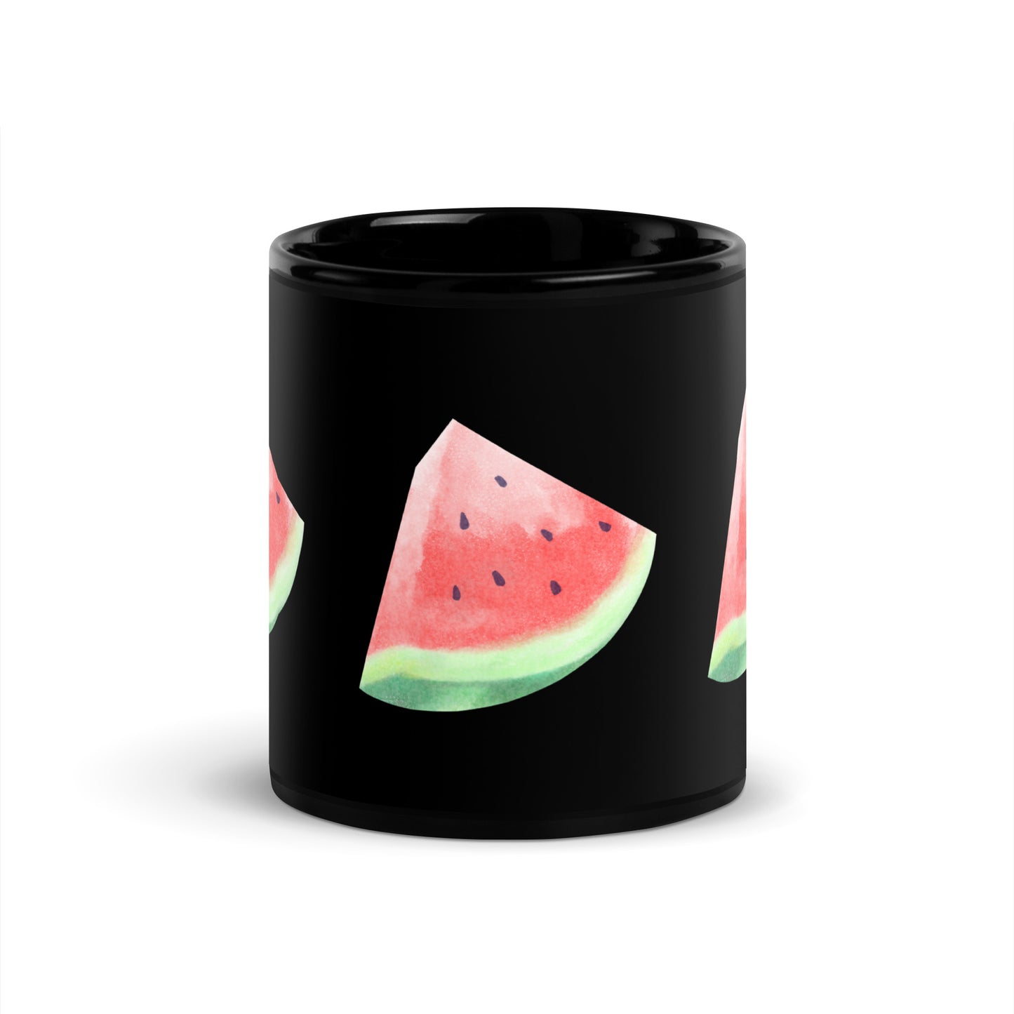 Black Glossy Mug / printed