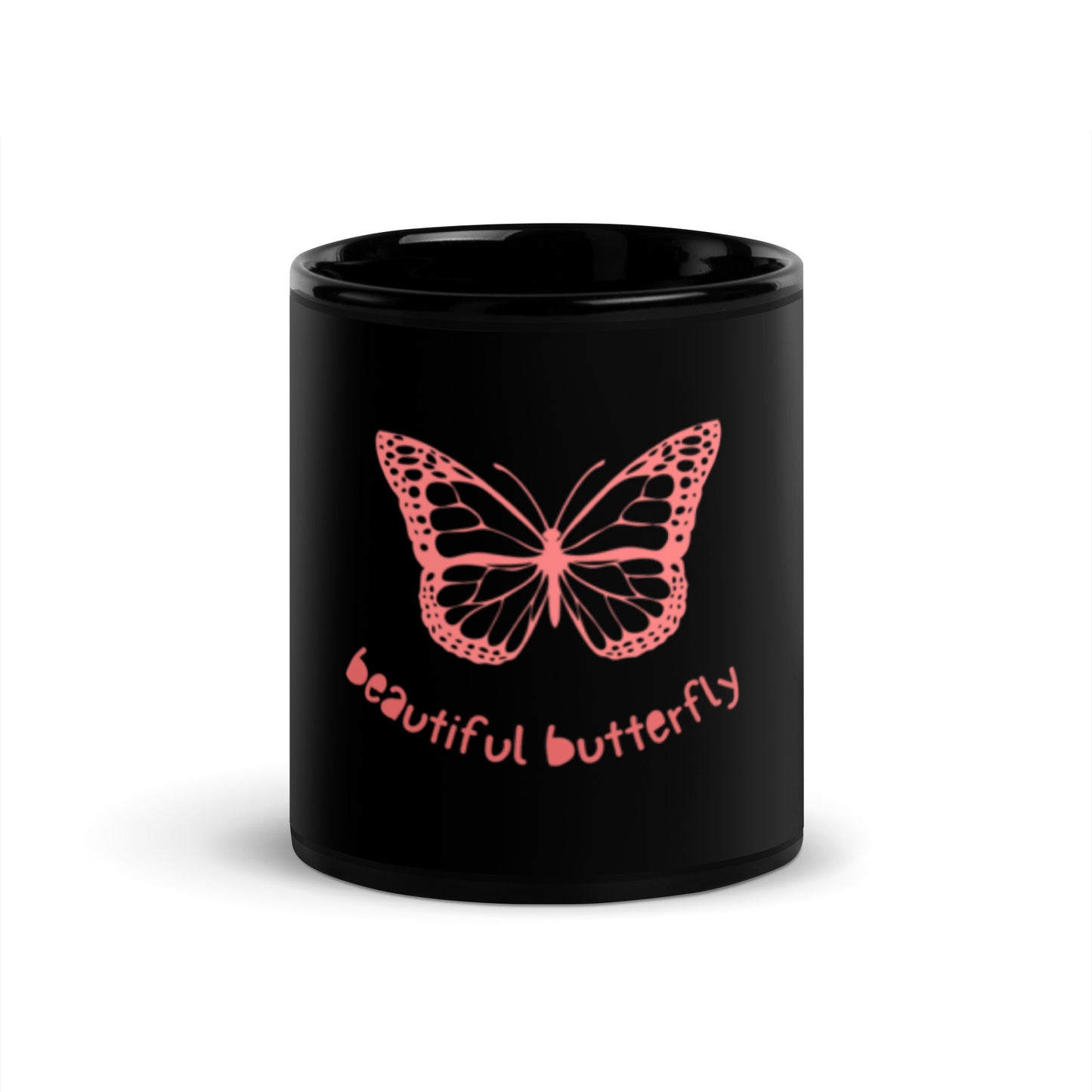 Black Glossy Mug / printed