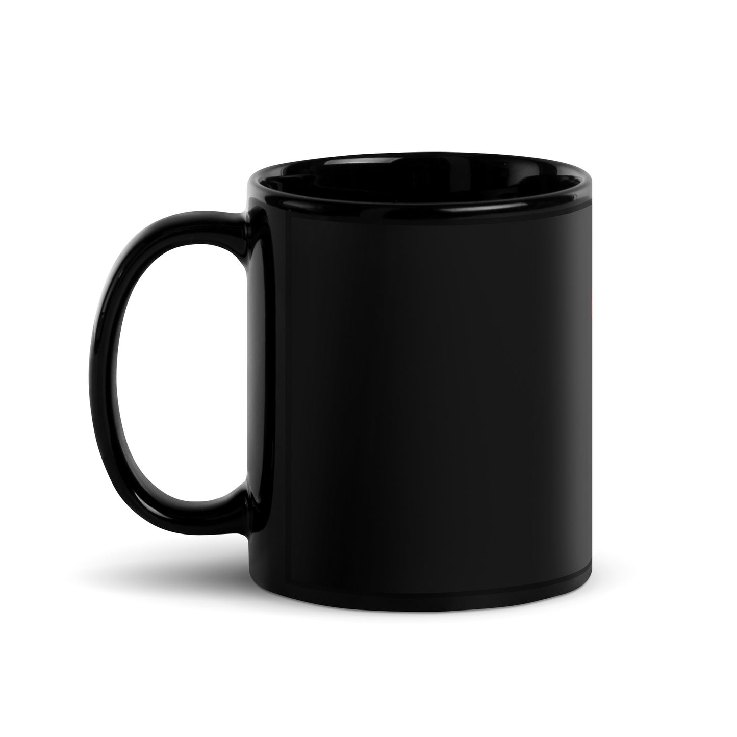 Black Glossy Mug / printed