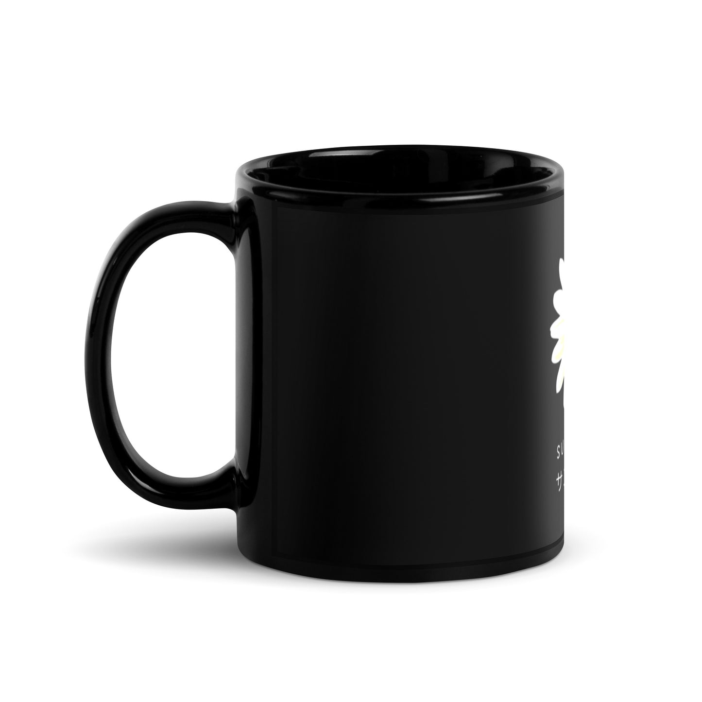 Black Glossy Mug / printed