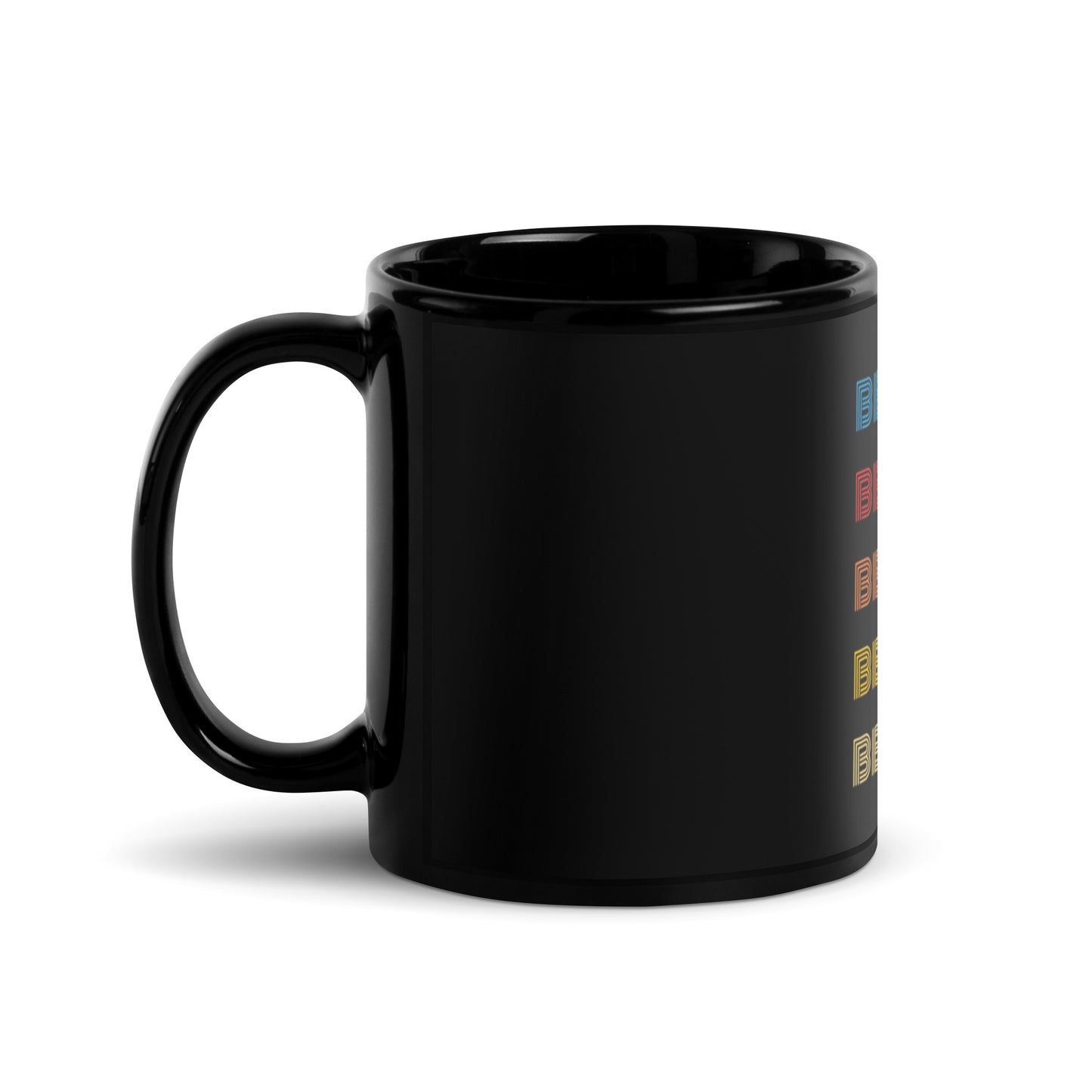 Black Glossy Mug / printed