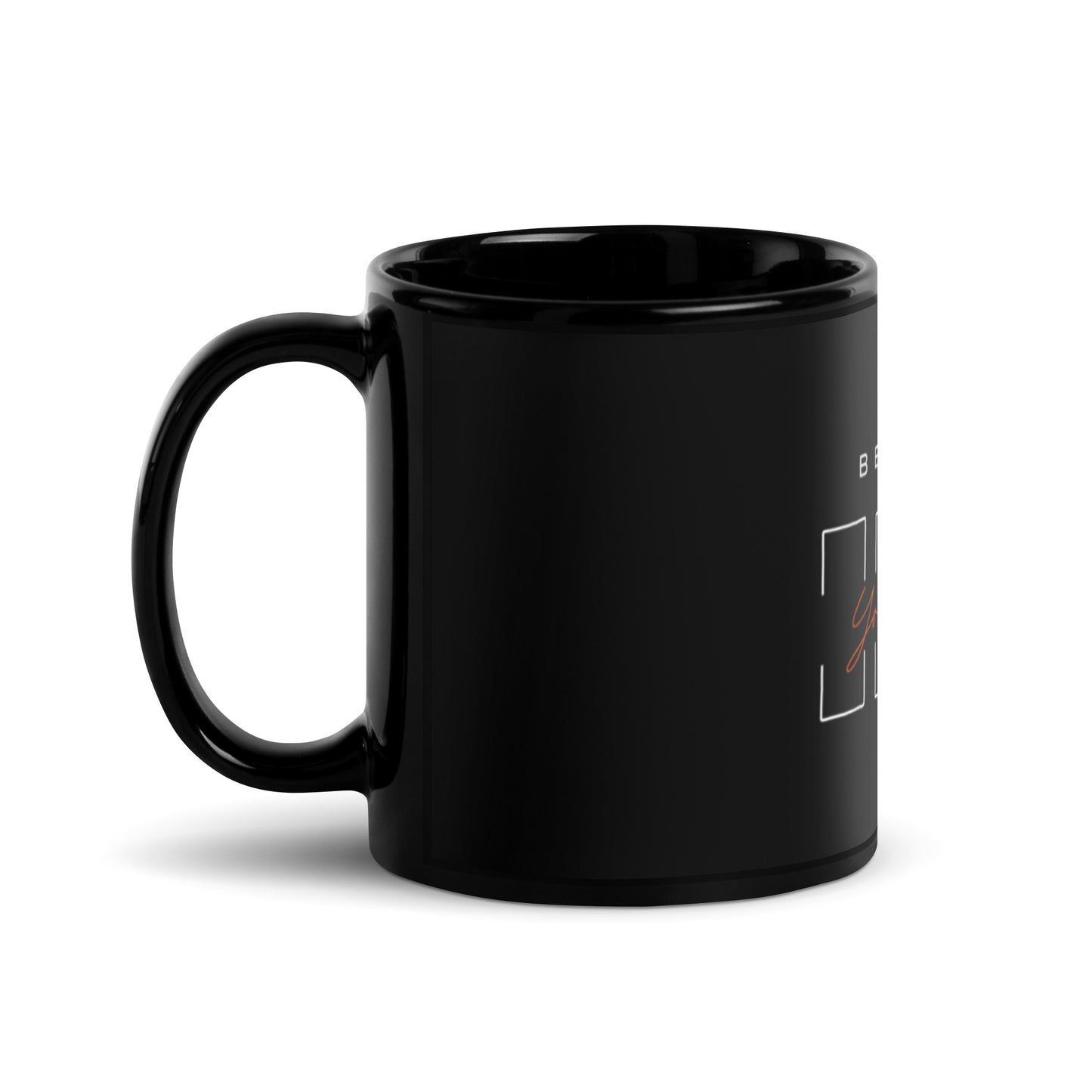 Black Glossy Mug / printed