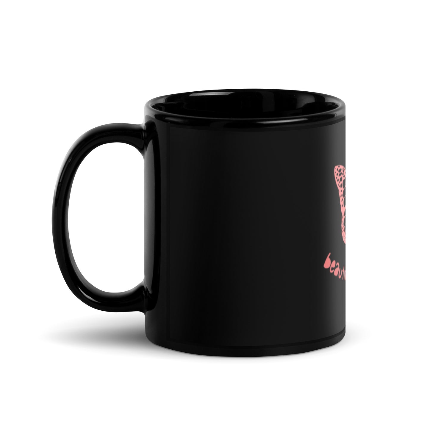 Black Glossy Mug / printed