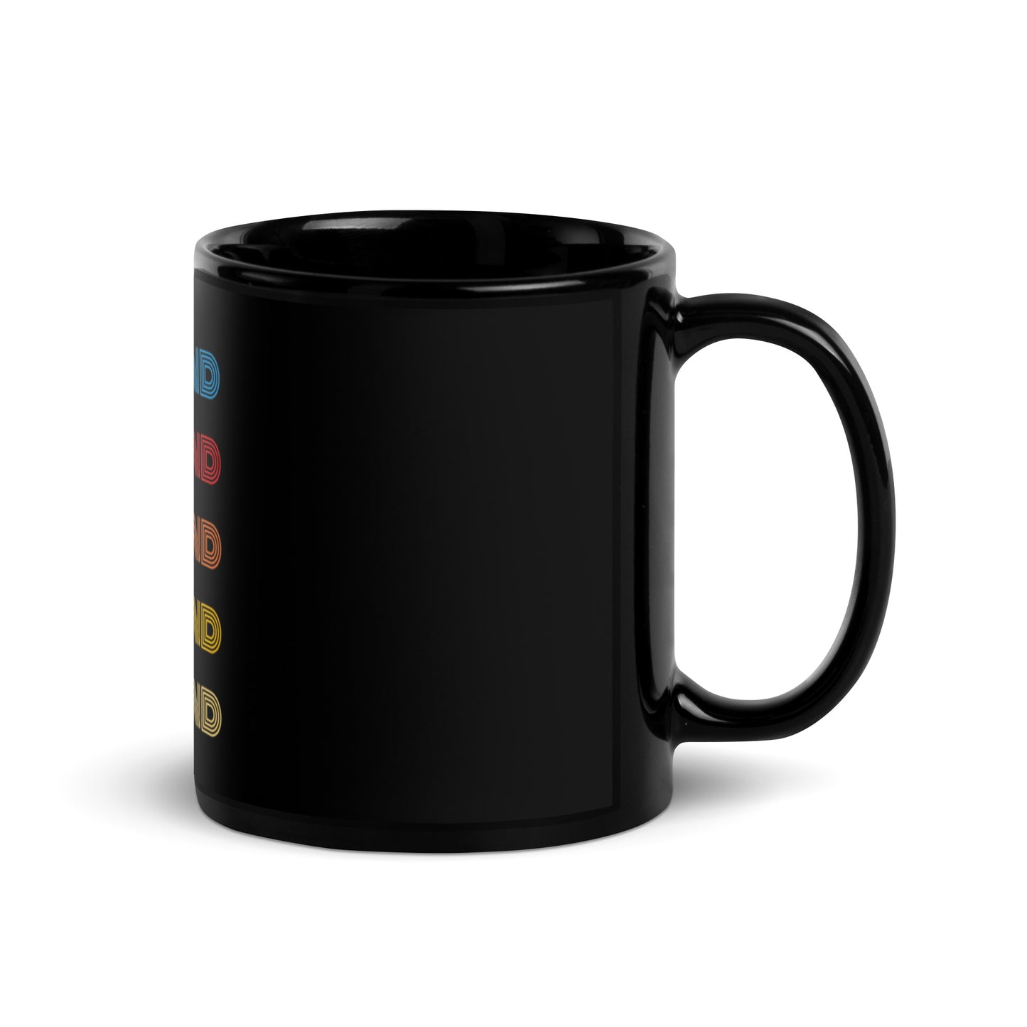 Black Glossy Mug / printed