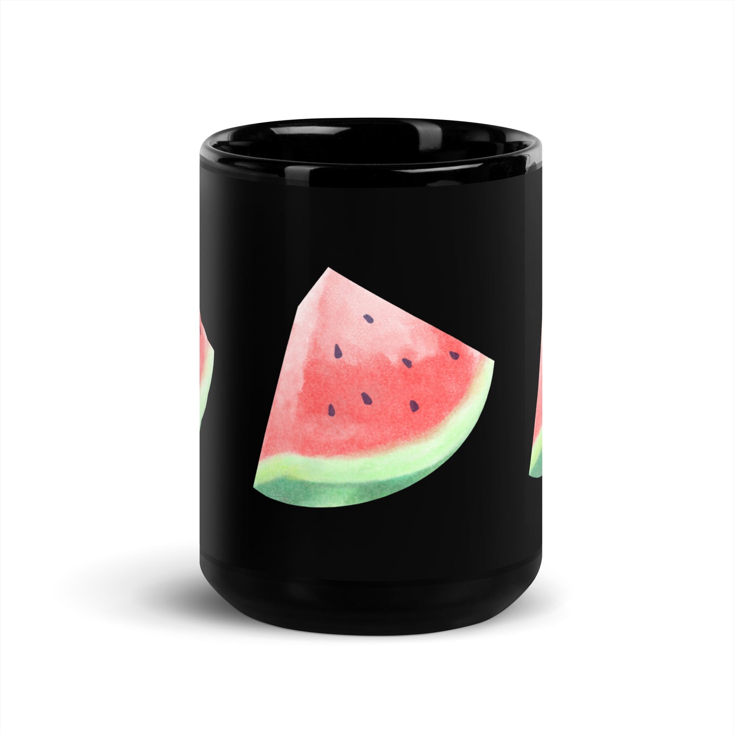 Black Glossy Mug / printed