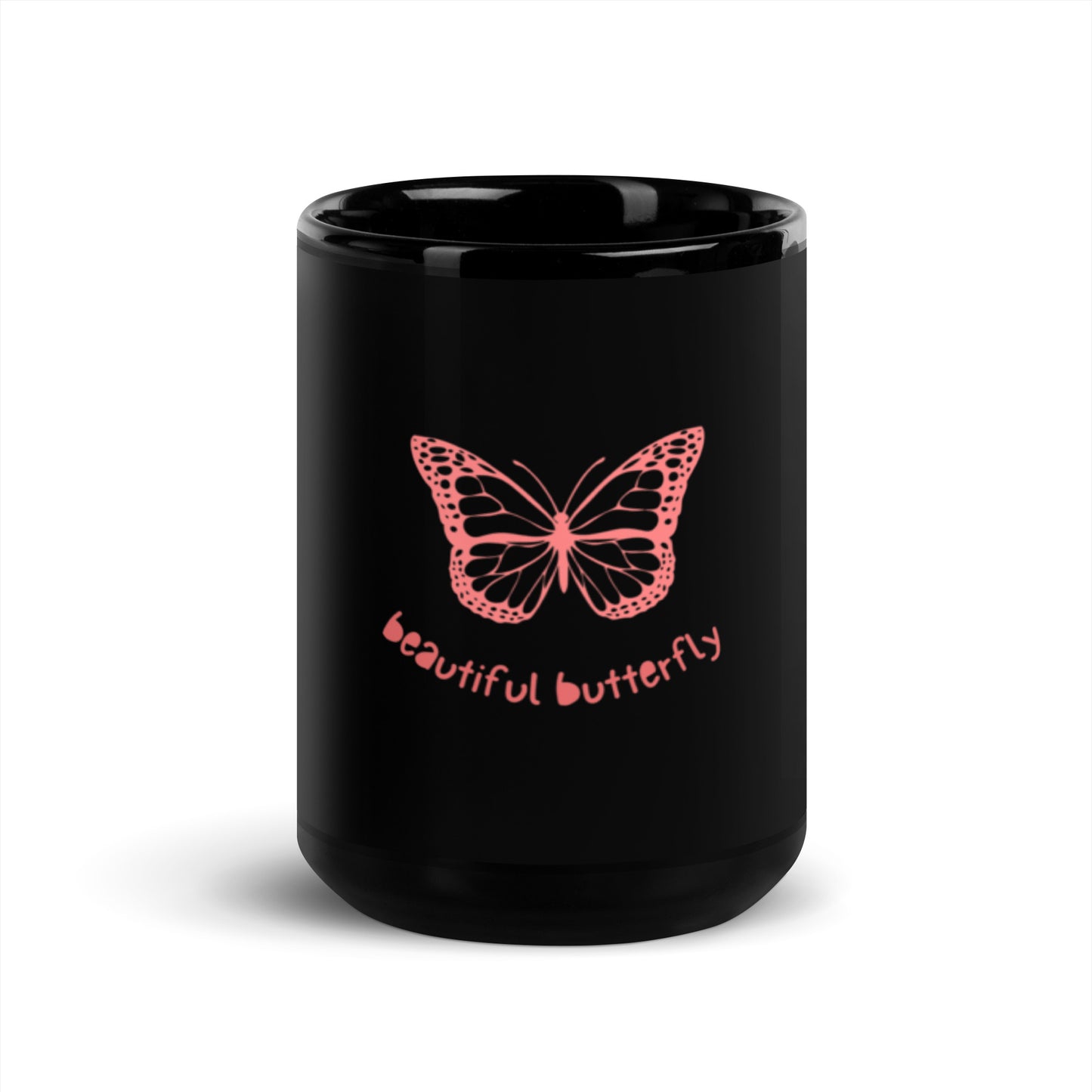 Black Glossy Mug / printed