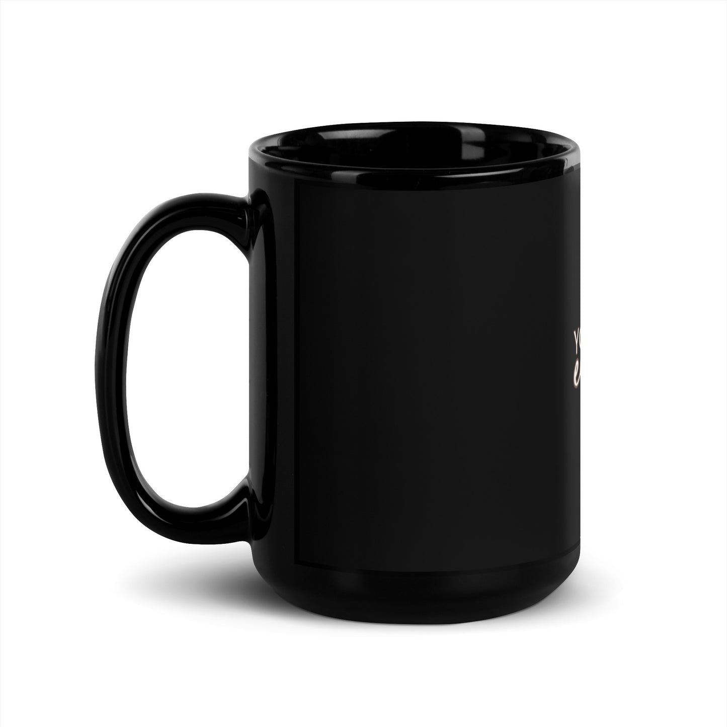 Black Glossy Mug / printed