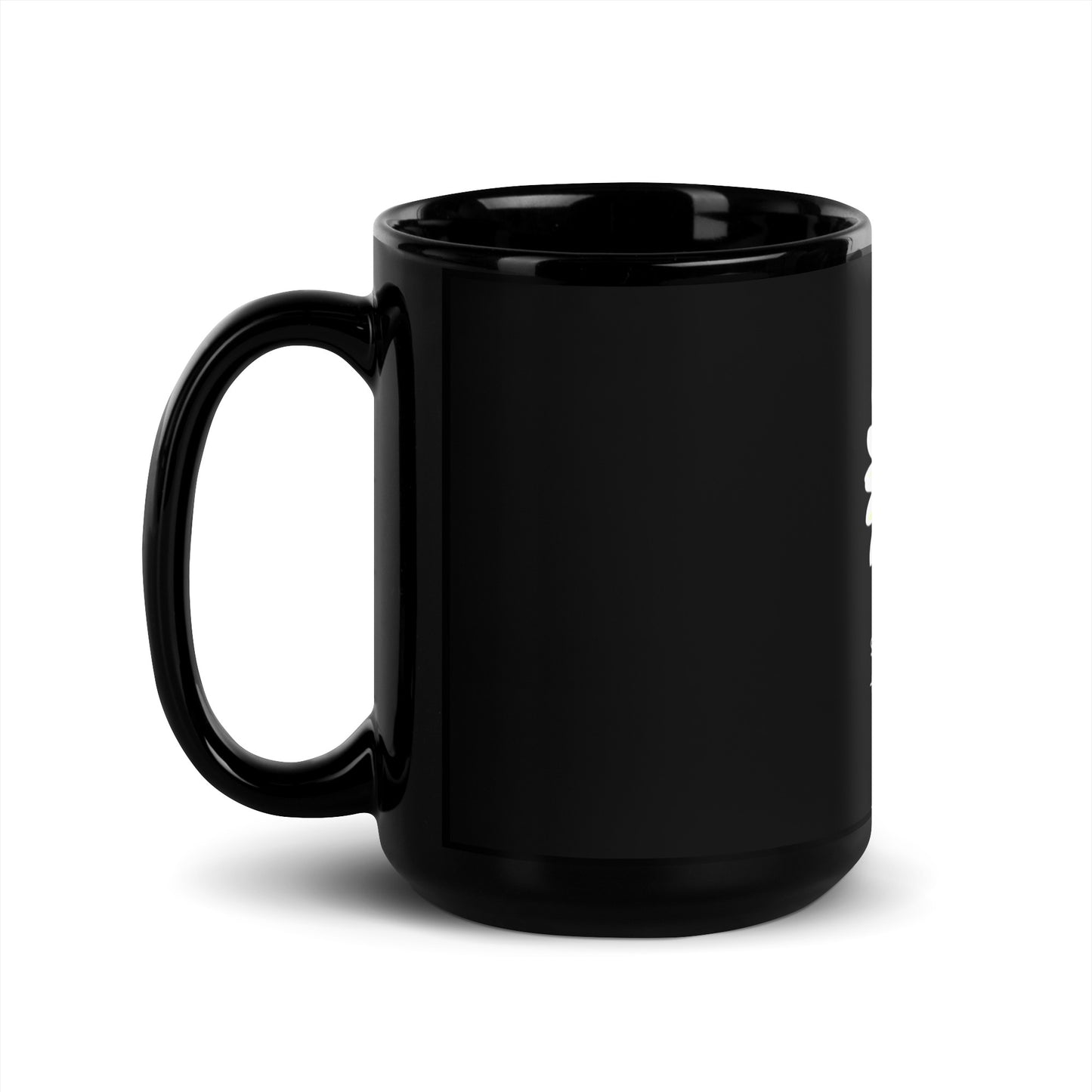 Black Glossy Mug / printed