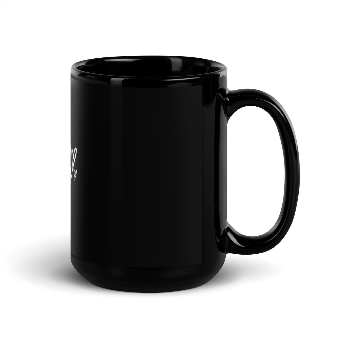 Black Glossy Mug / printed