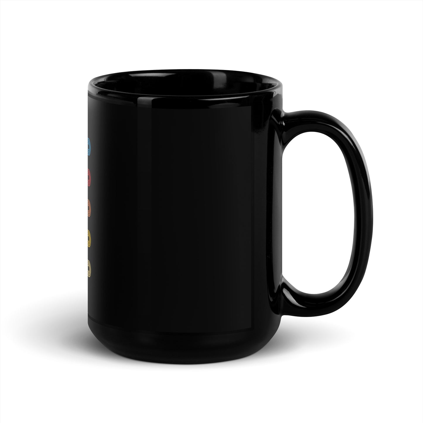 Black Glossy Mug / printed