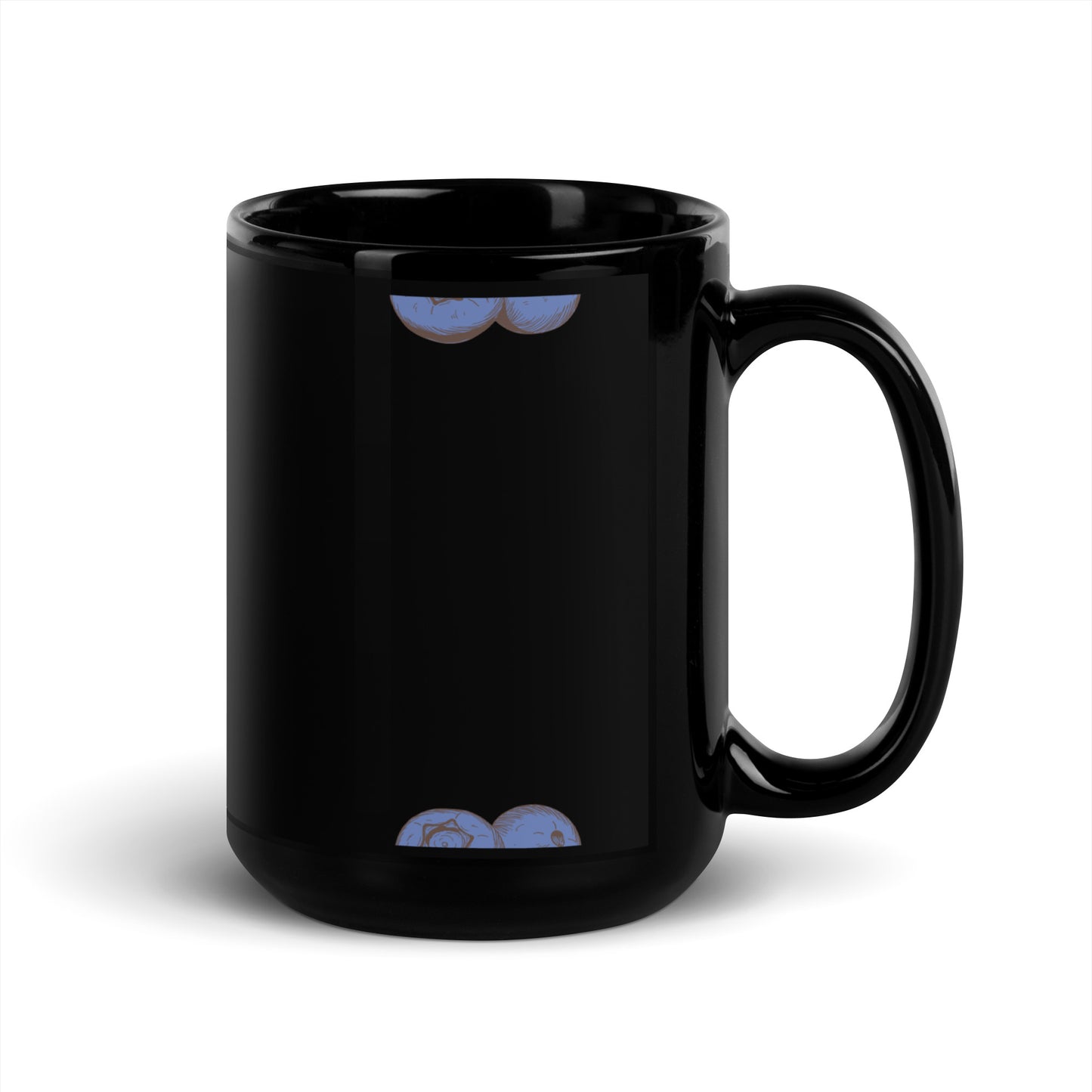 Black Glossy Mug / printed