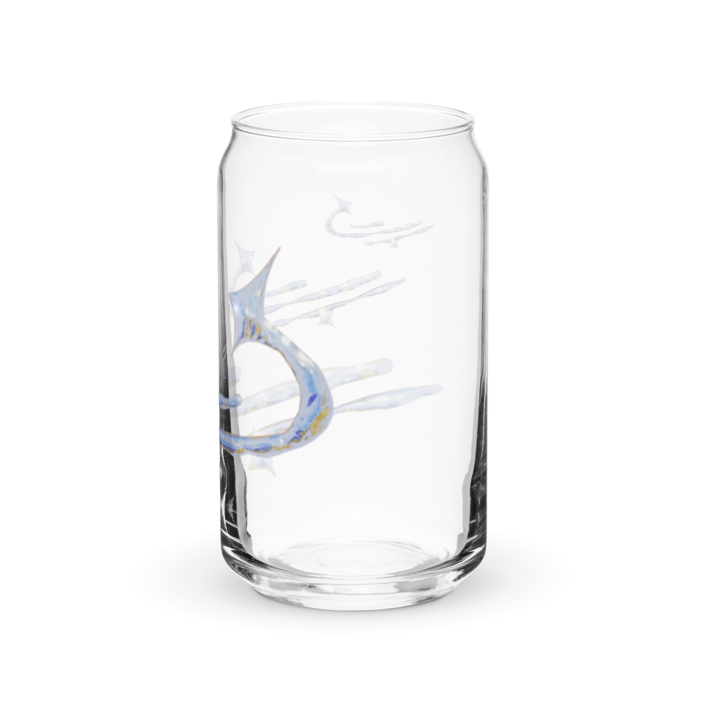 Can-shaped glass / Printed on