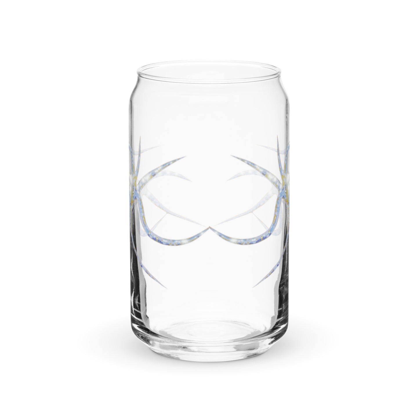 Can-shaped glass / Printed on