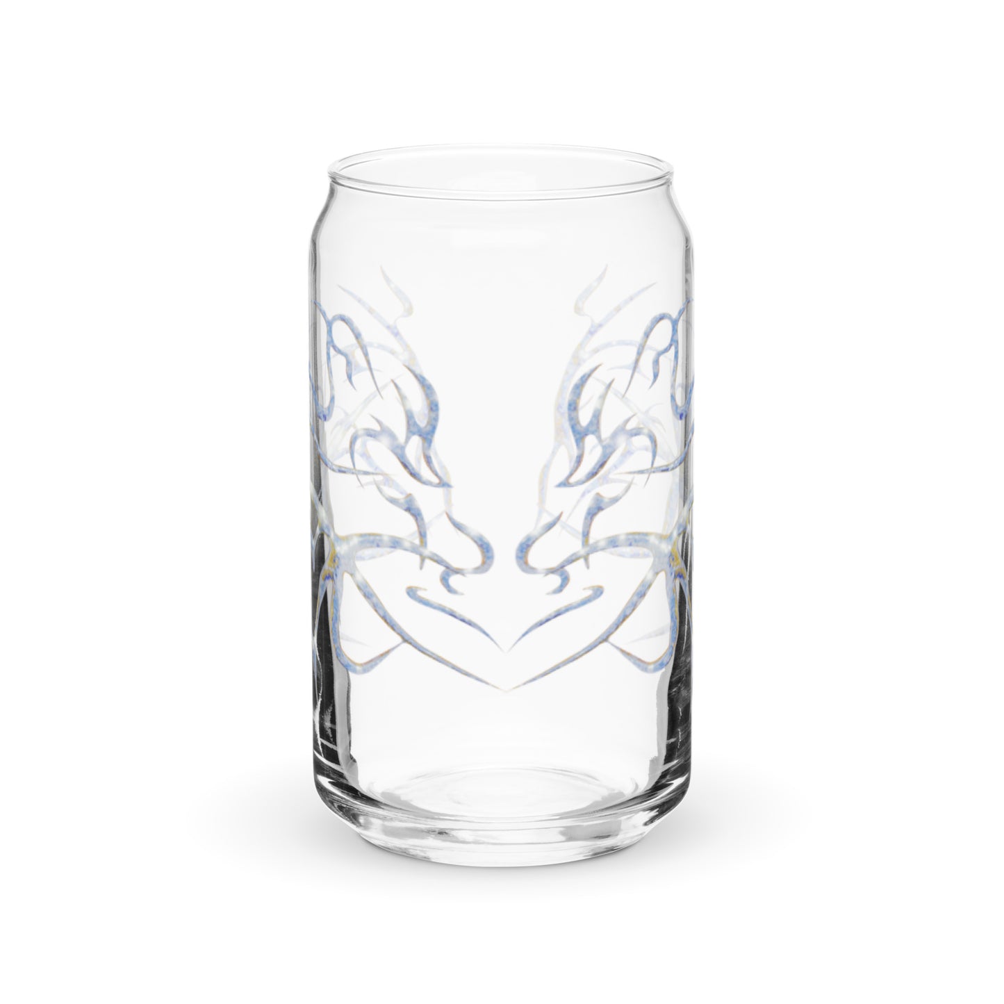 Can-shaped glass / Printed on