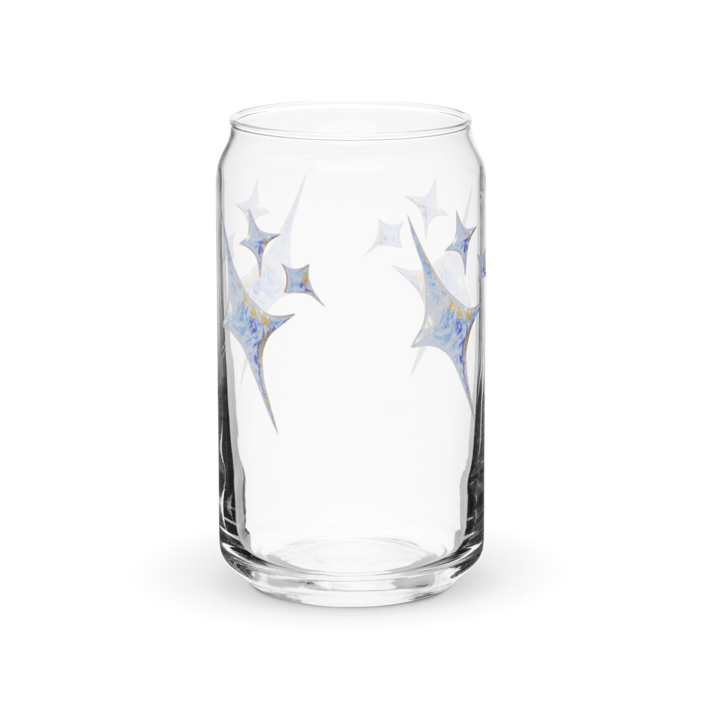 Can-shaped glass / Printed on