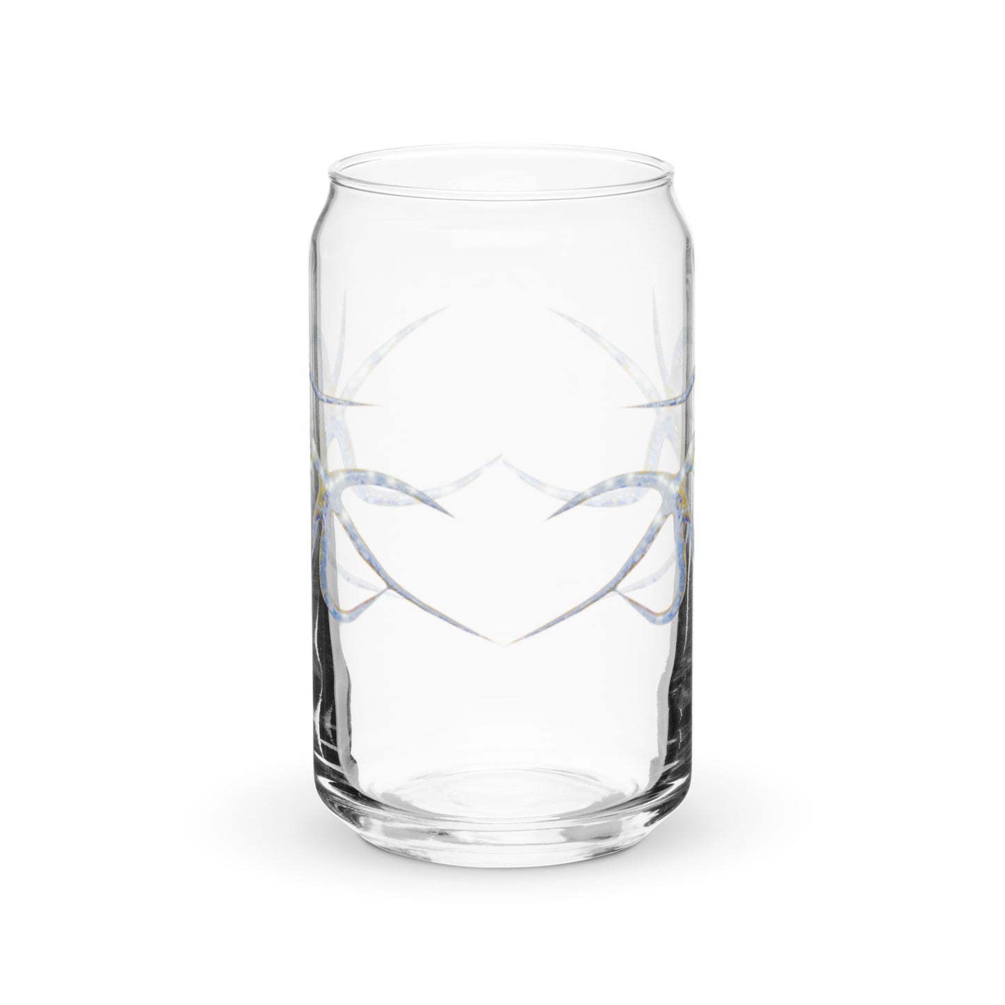 Can-shaped glass / Printed on