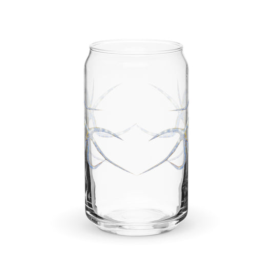 Can-shaped glass / Printed on