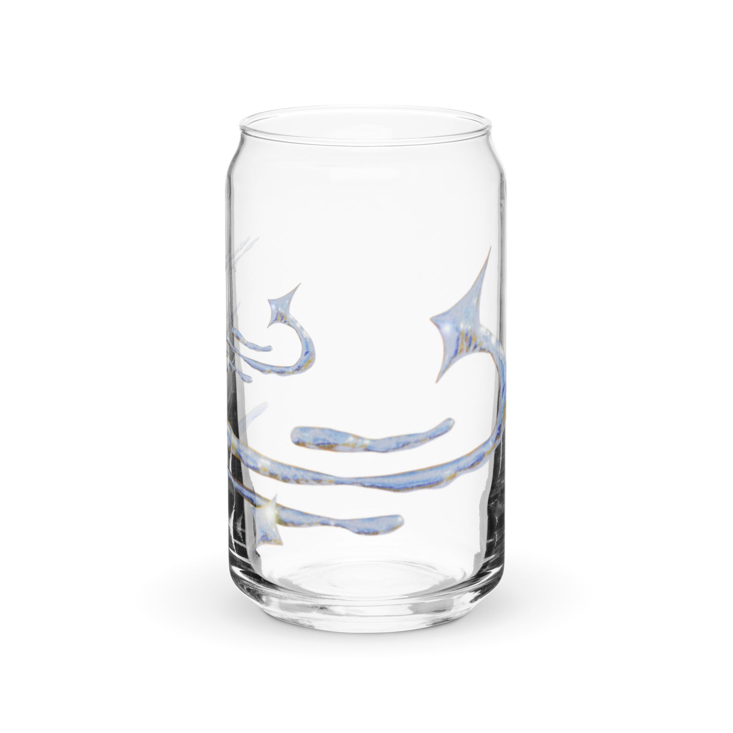 Can-shaped glass / Printed on