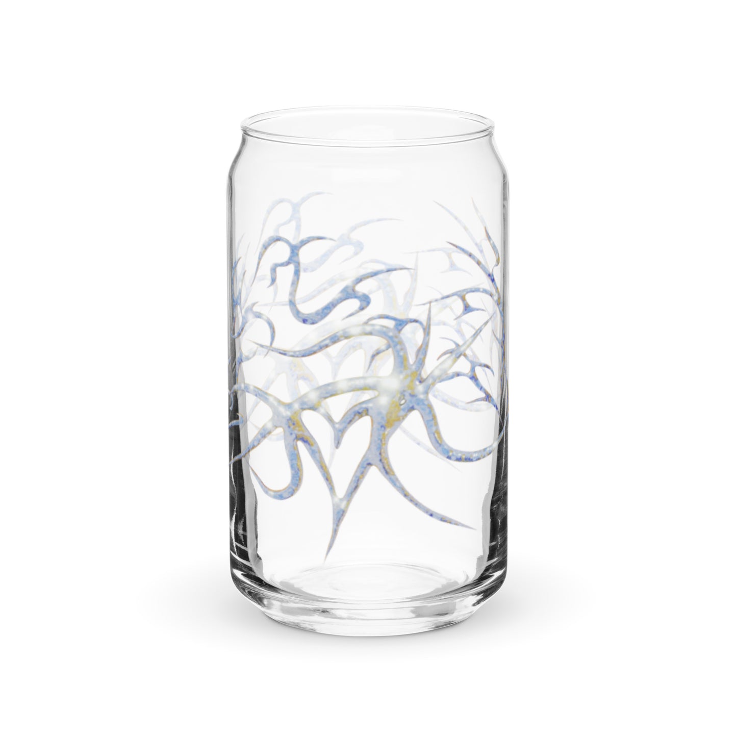 Can-shaped glass / Printed on