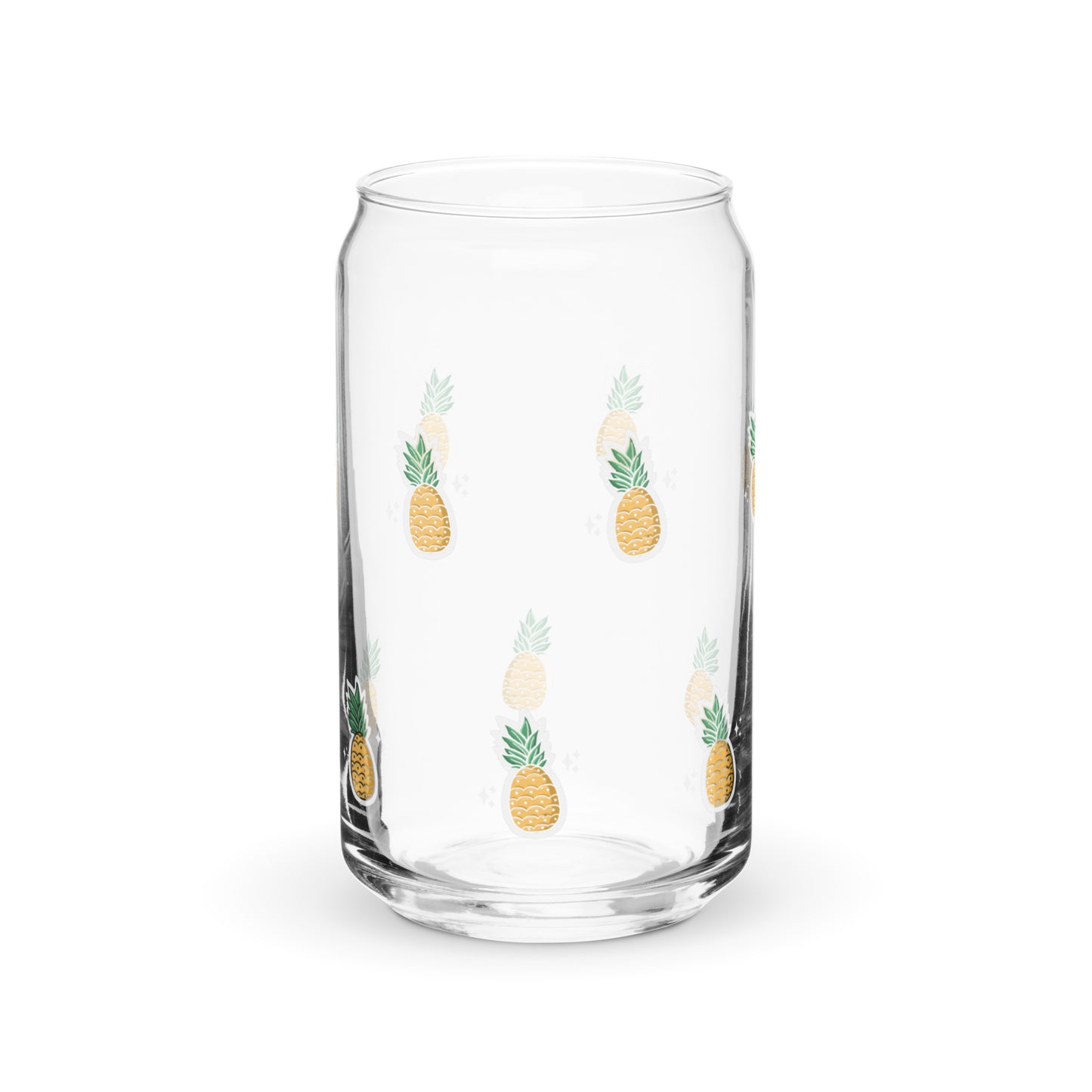 Can-shaped glass / Printed on