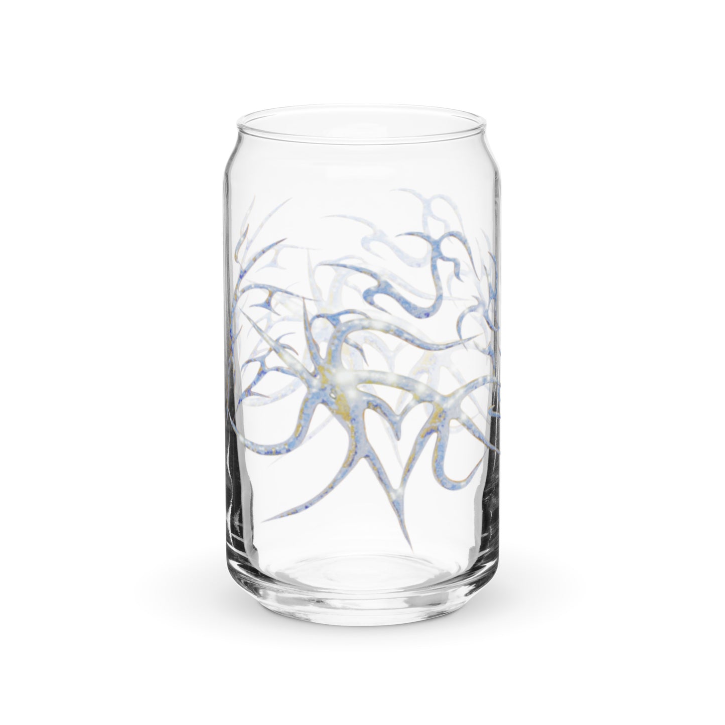 Can-shaped glass / Printed on