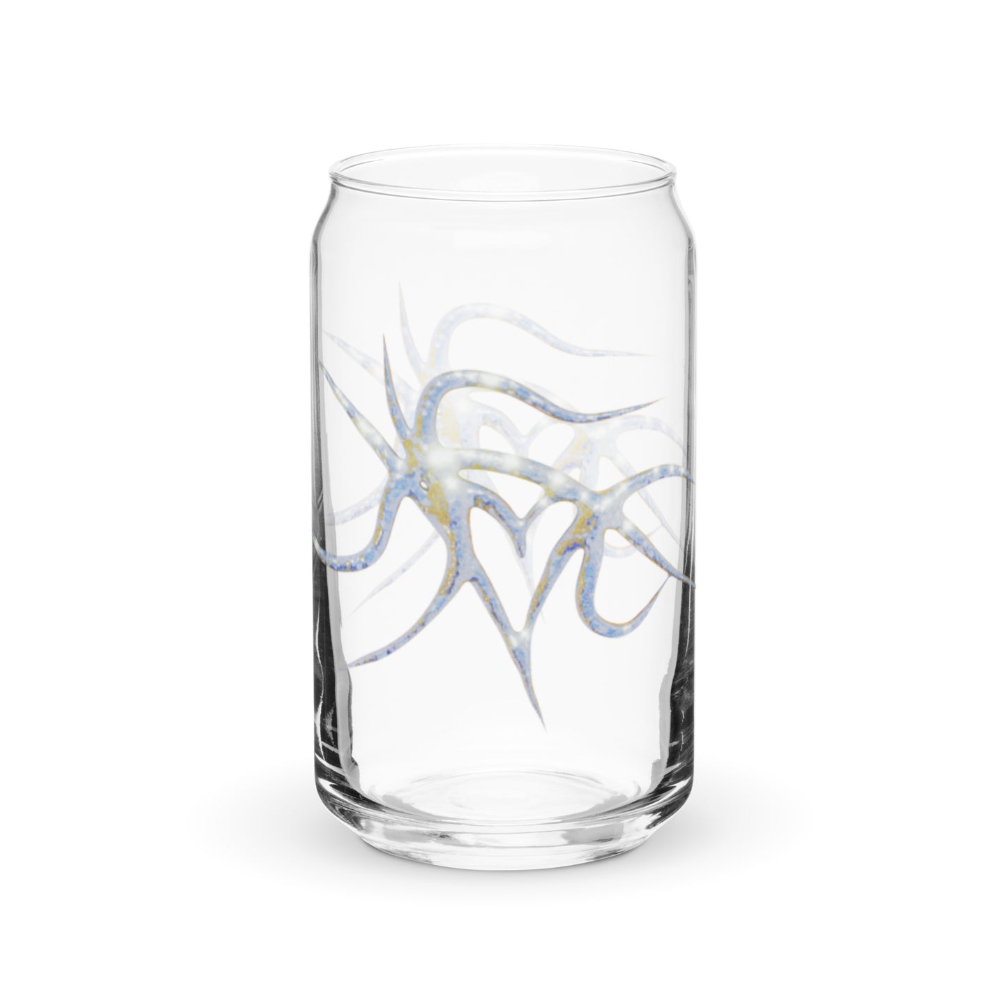 Can-shaped glass / Printed on