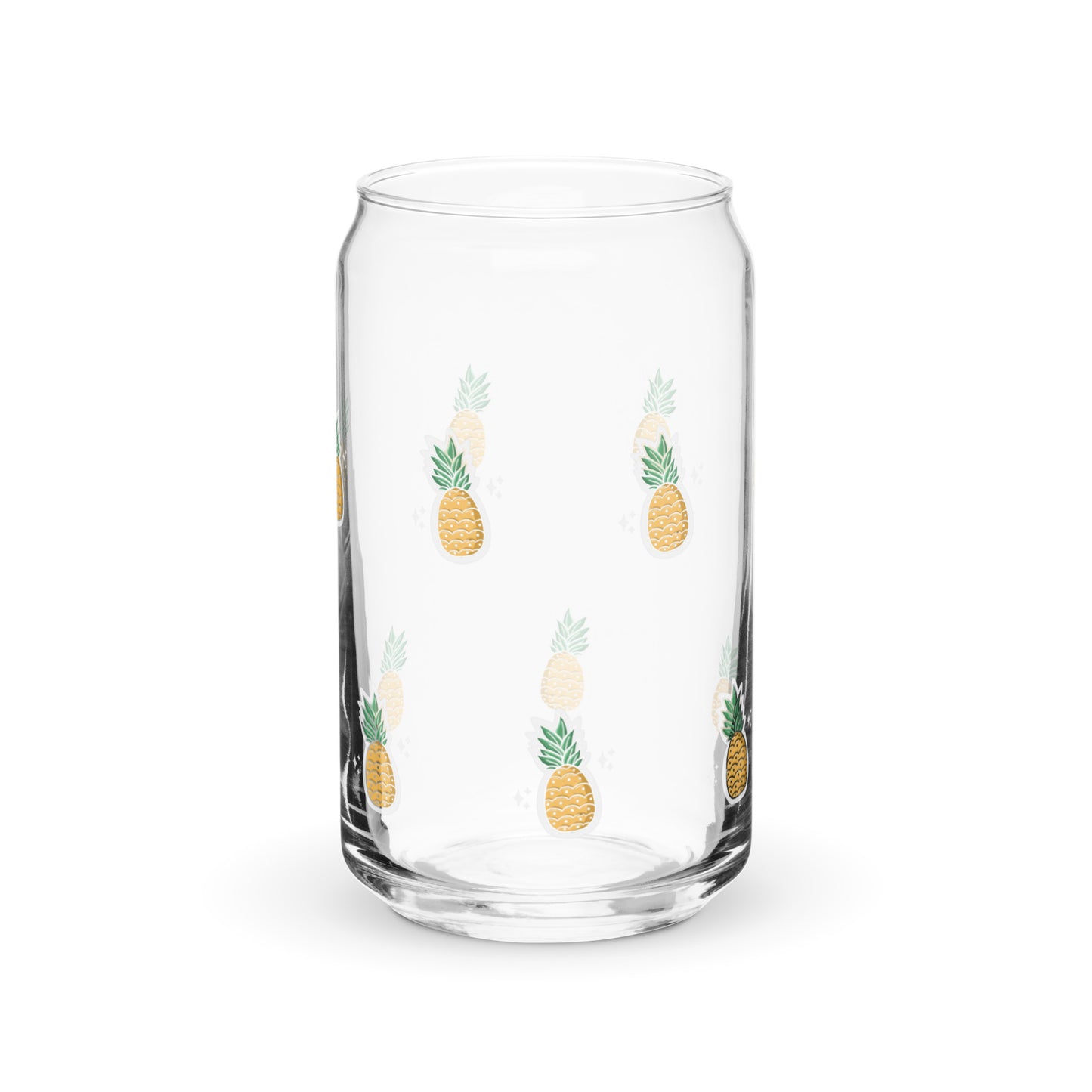 Can-shaped glass / Printed on