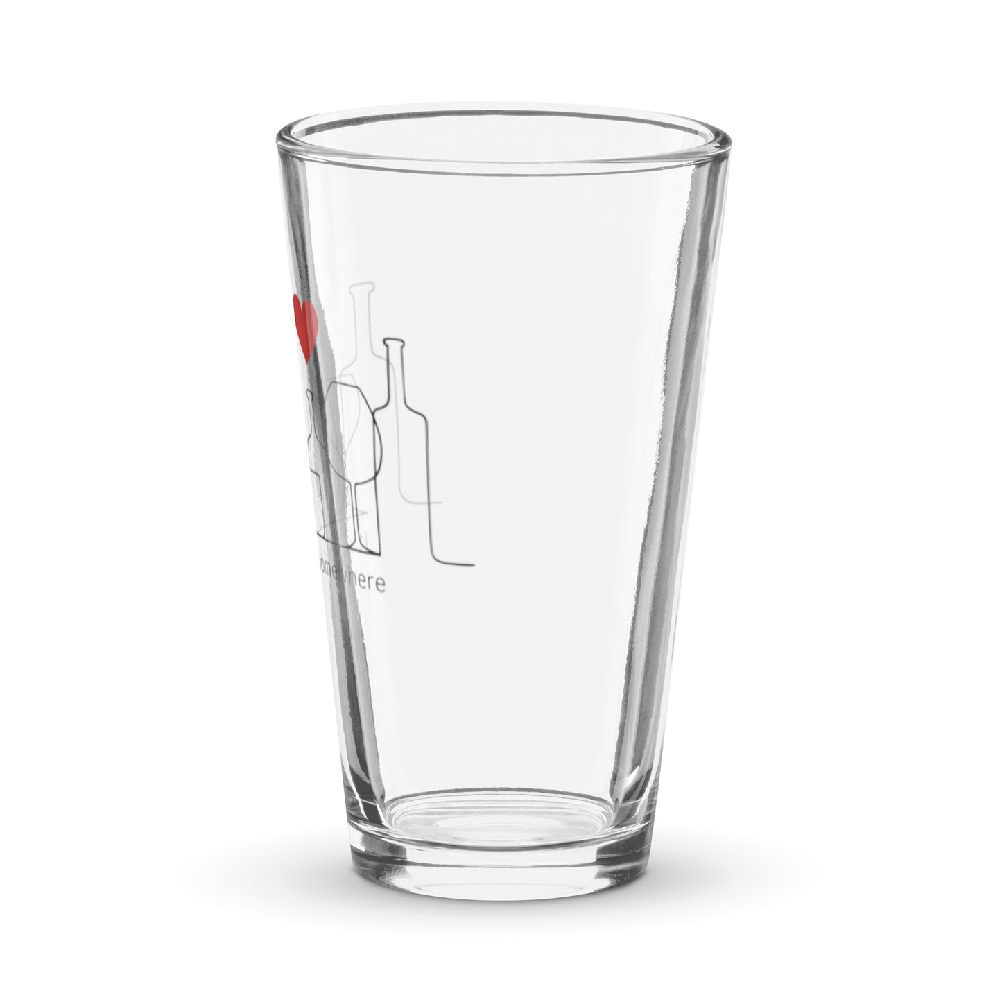 Shaker pint glass