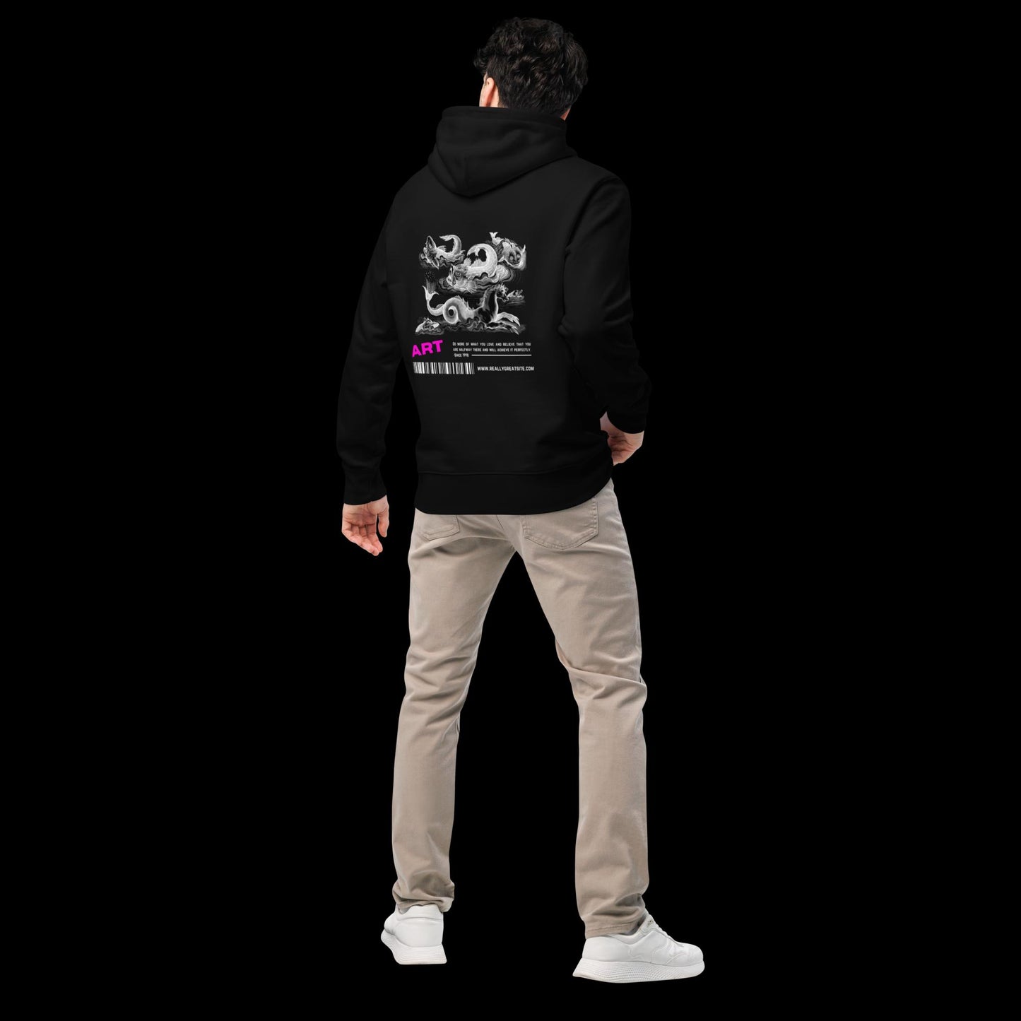 men´s printed hoodie