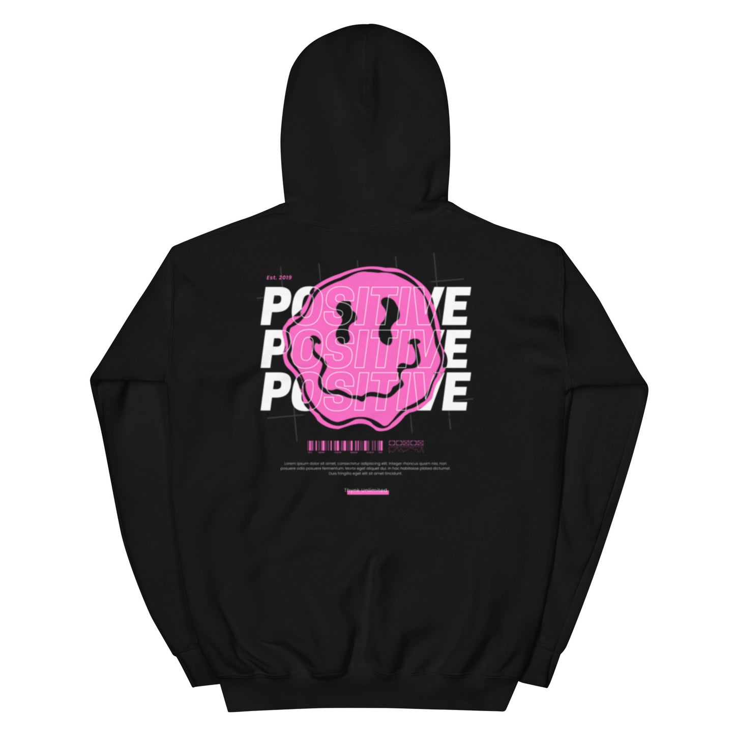 print Hoodie & with smile print sweatshirt fit