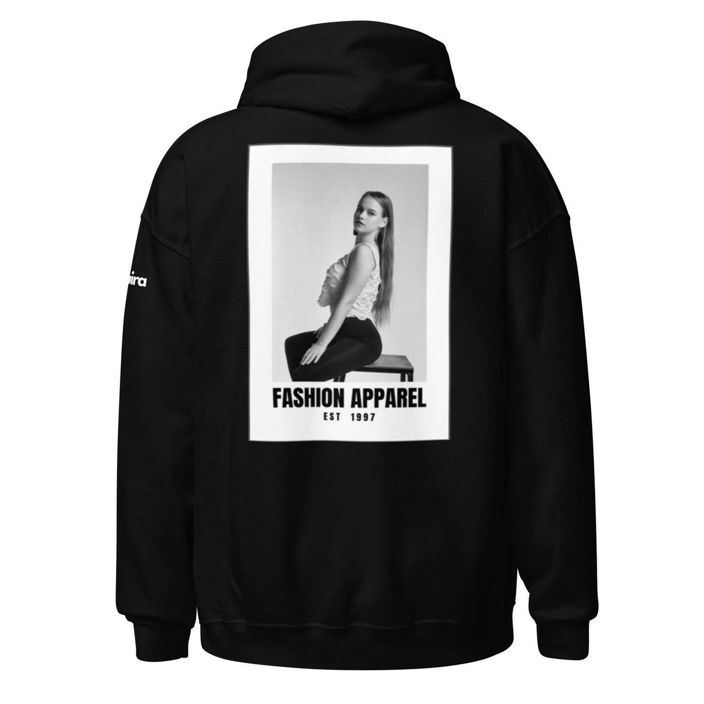 Slogan Graphic Drop shoulder Hoodie