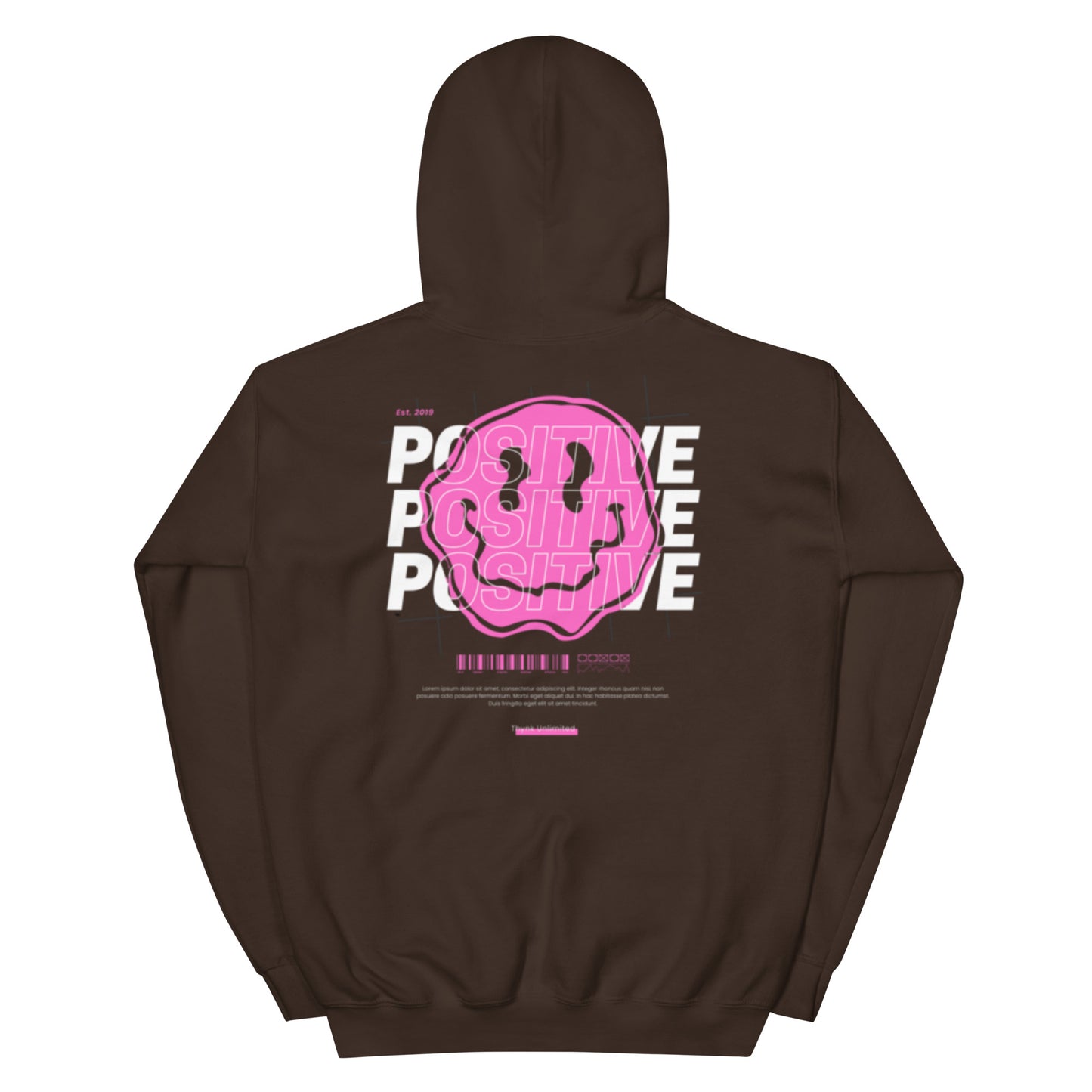 print Hoodie & with smile print sweatshirt fit