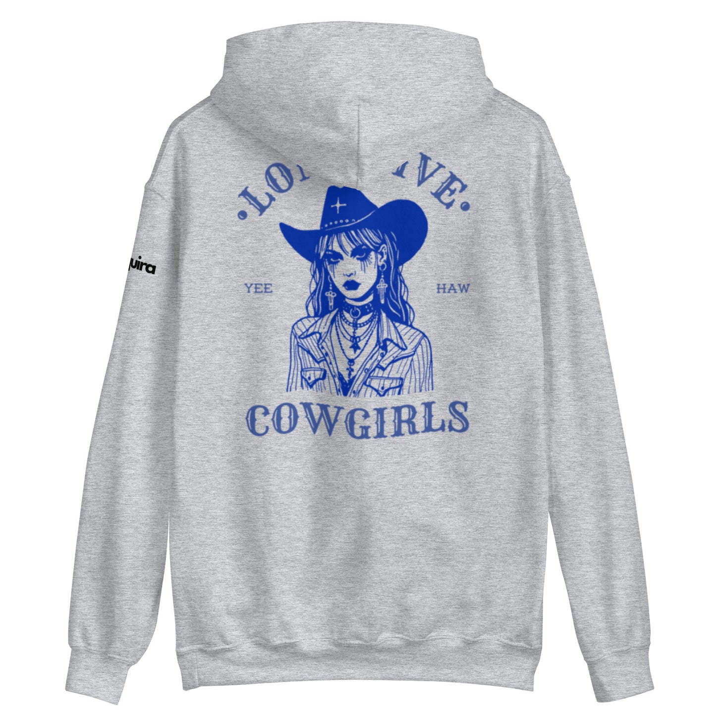 women´s Slogan print Drop shoulder Hoodie