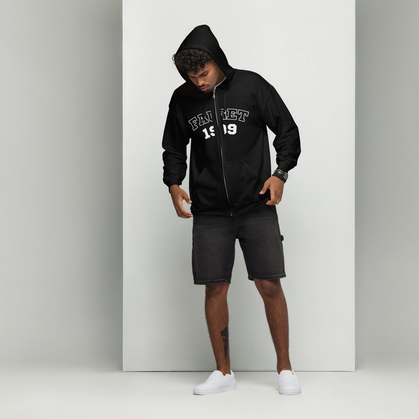 urbenchill men´ hooded knit heavy blend zip hoodie