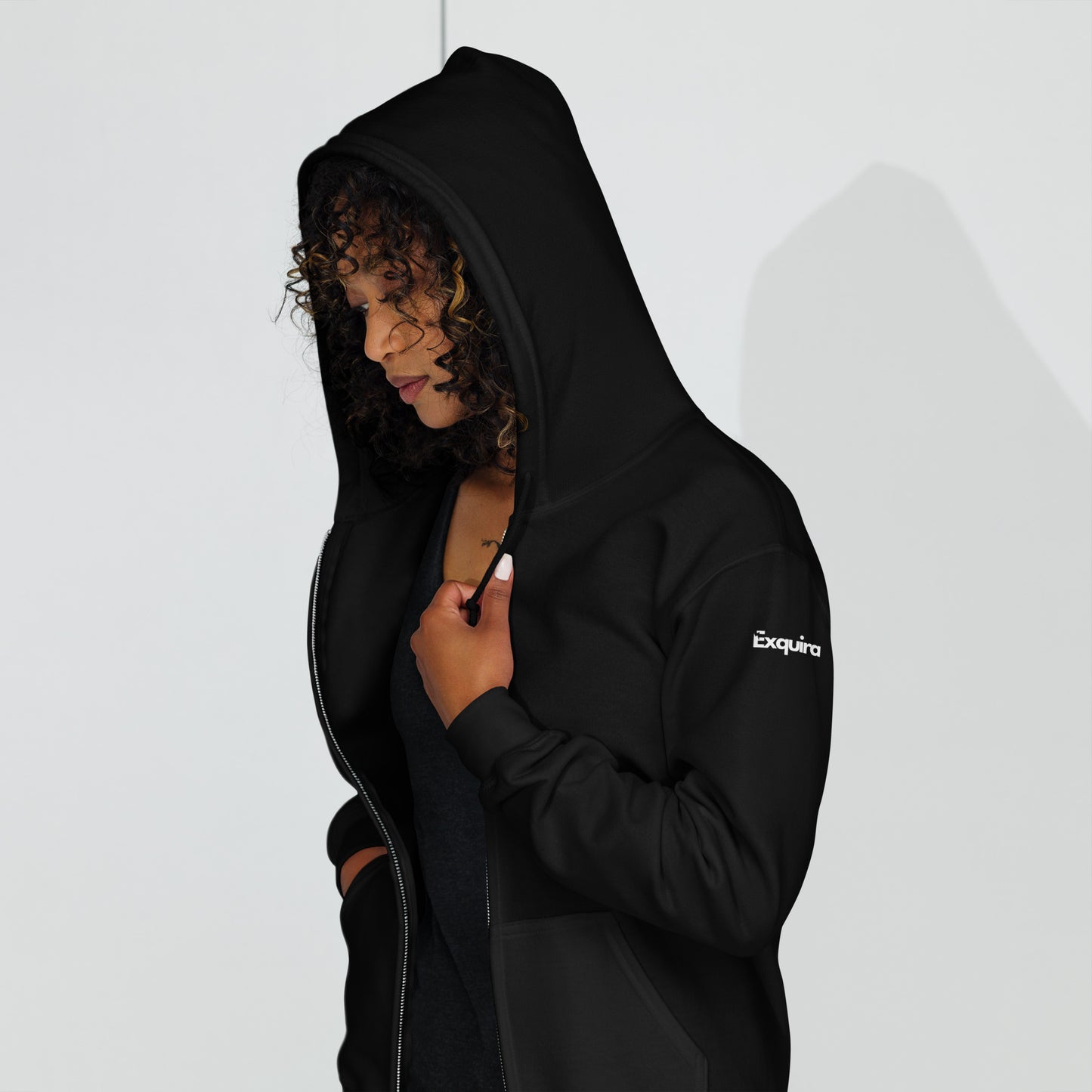 EZwear Slogan heavy blend zip hoodie