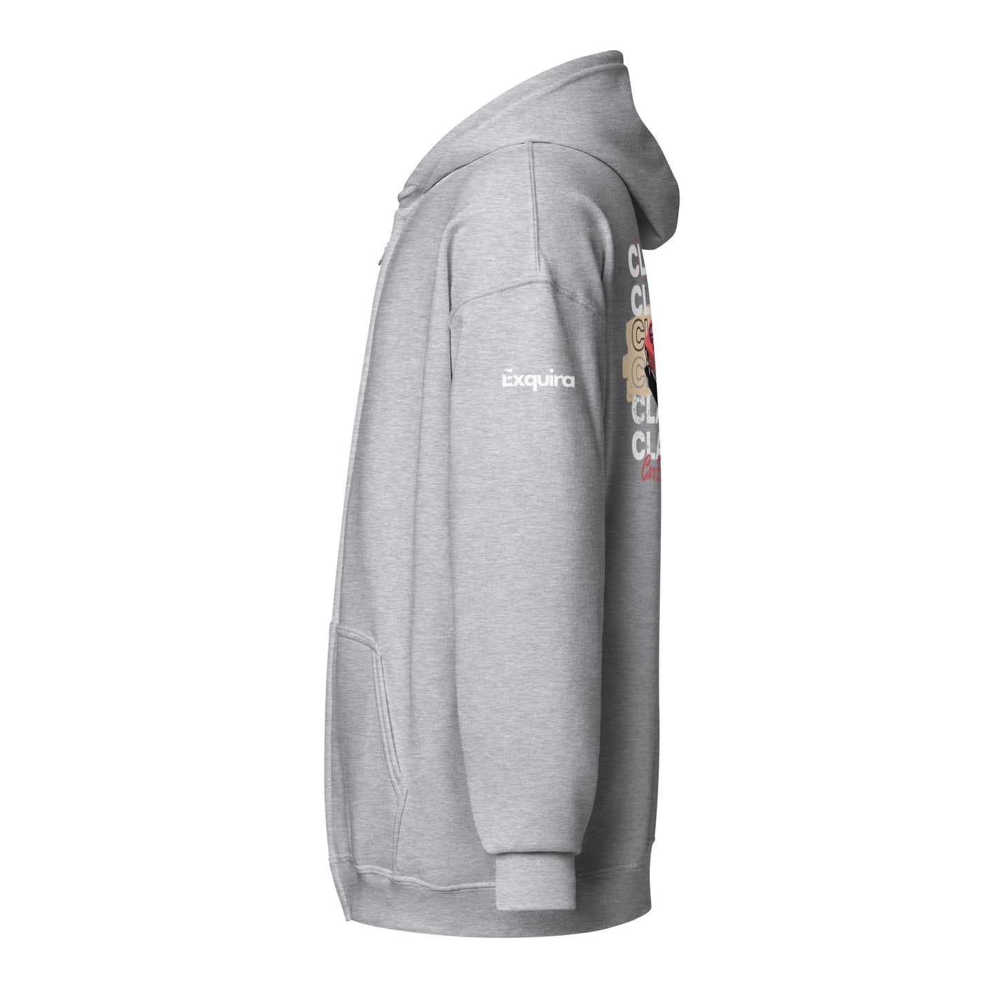 EZwear Slogan heavy blend zip hoodie