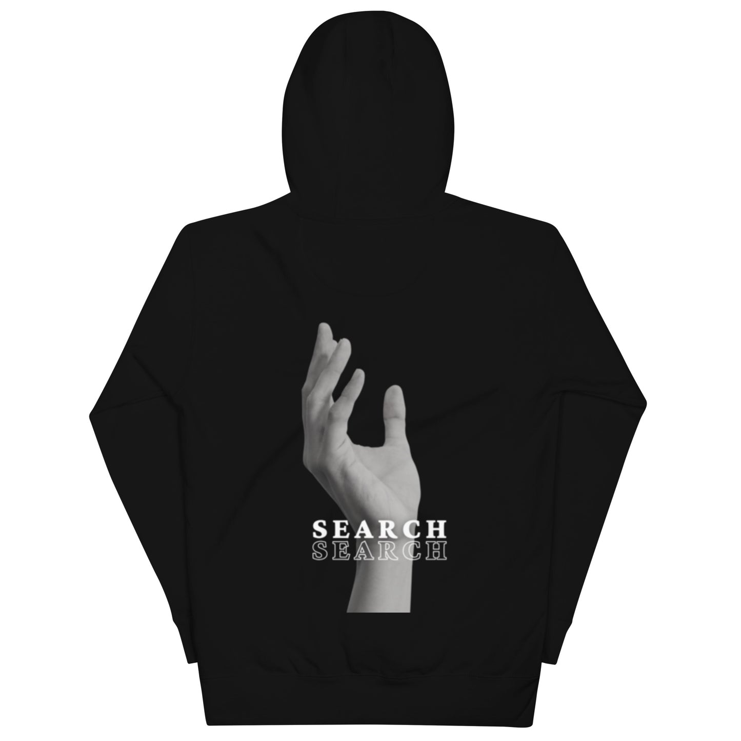 hypemode men´ slogan & Drop drawstring Hoodie